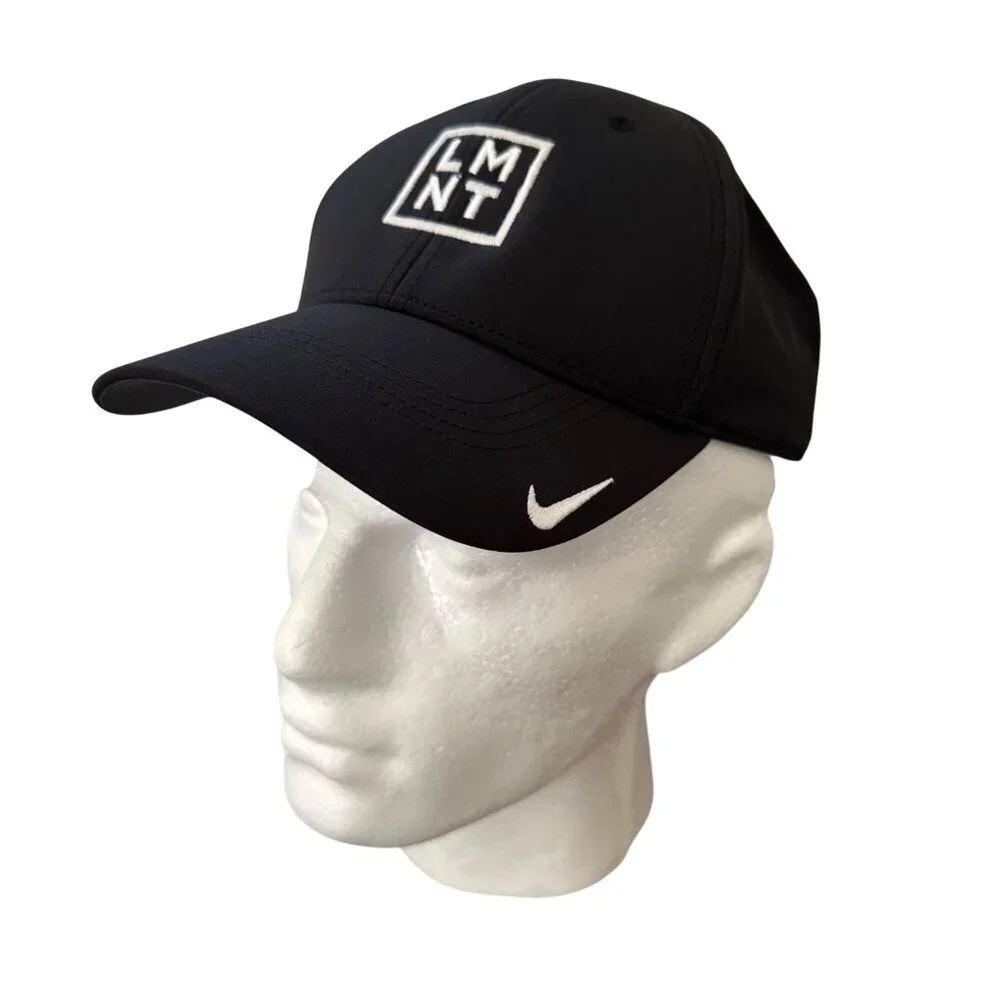 Nike Dri Fit LMNT Stay Salty Baseball Golf Hat NWT Black Size M/L